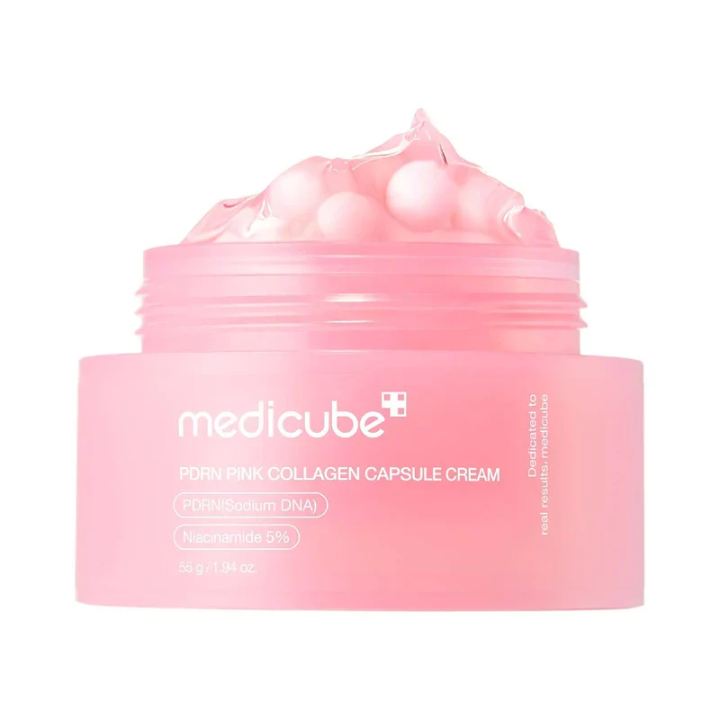 Pink collagen capsule cream 