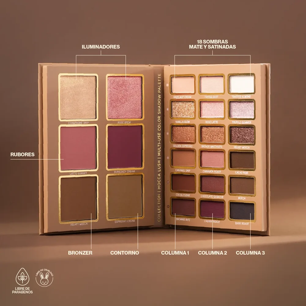 Paleta de sombras moccalush 
